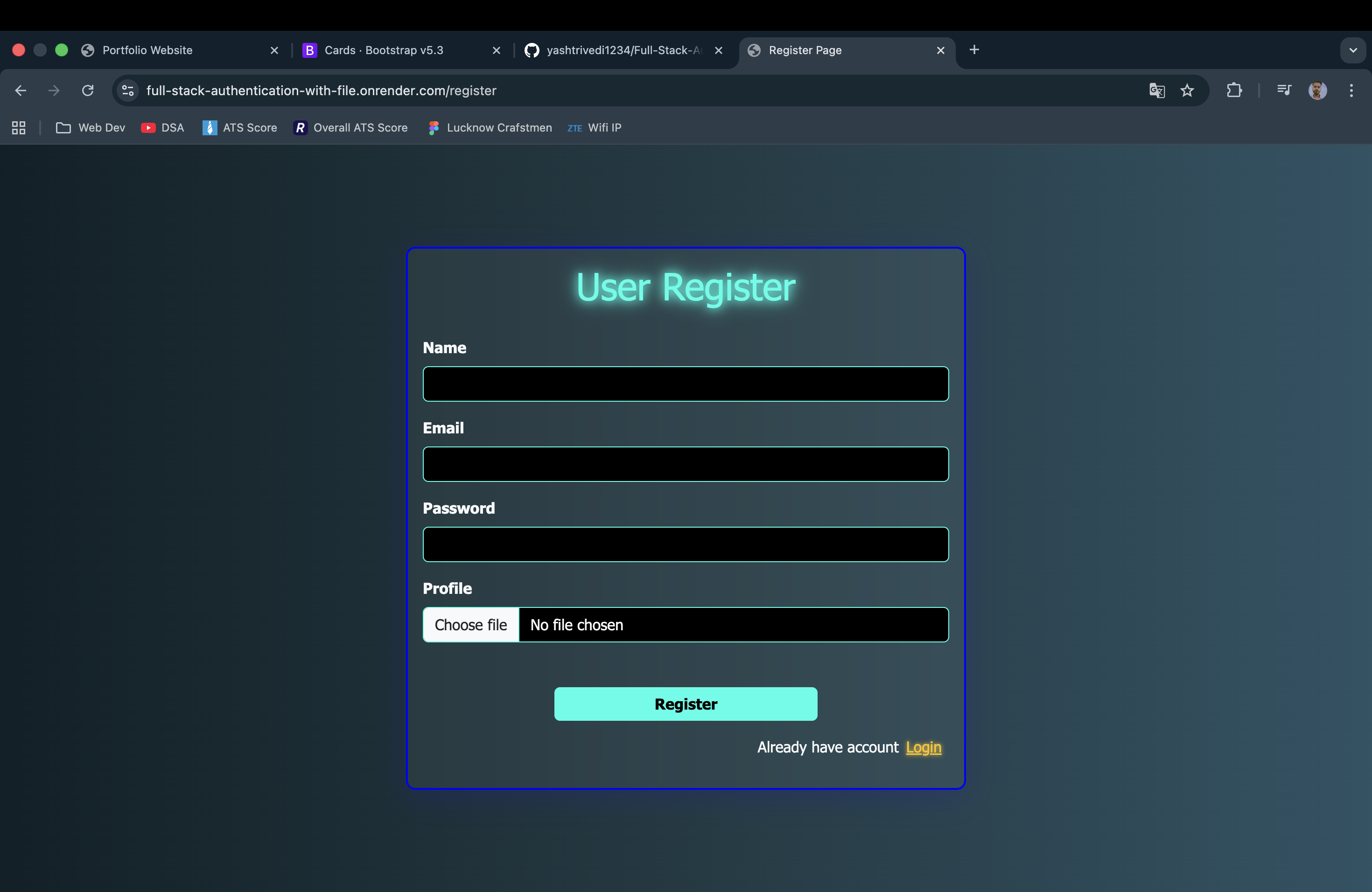 full-stack-authentication-file-upload